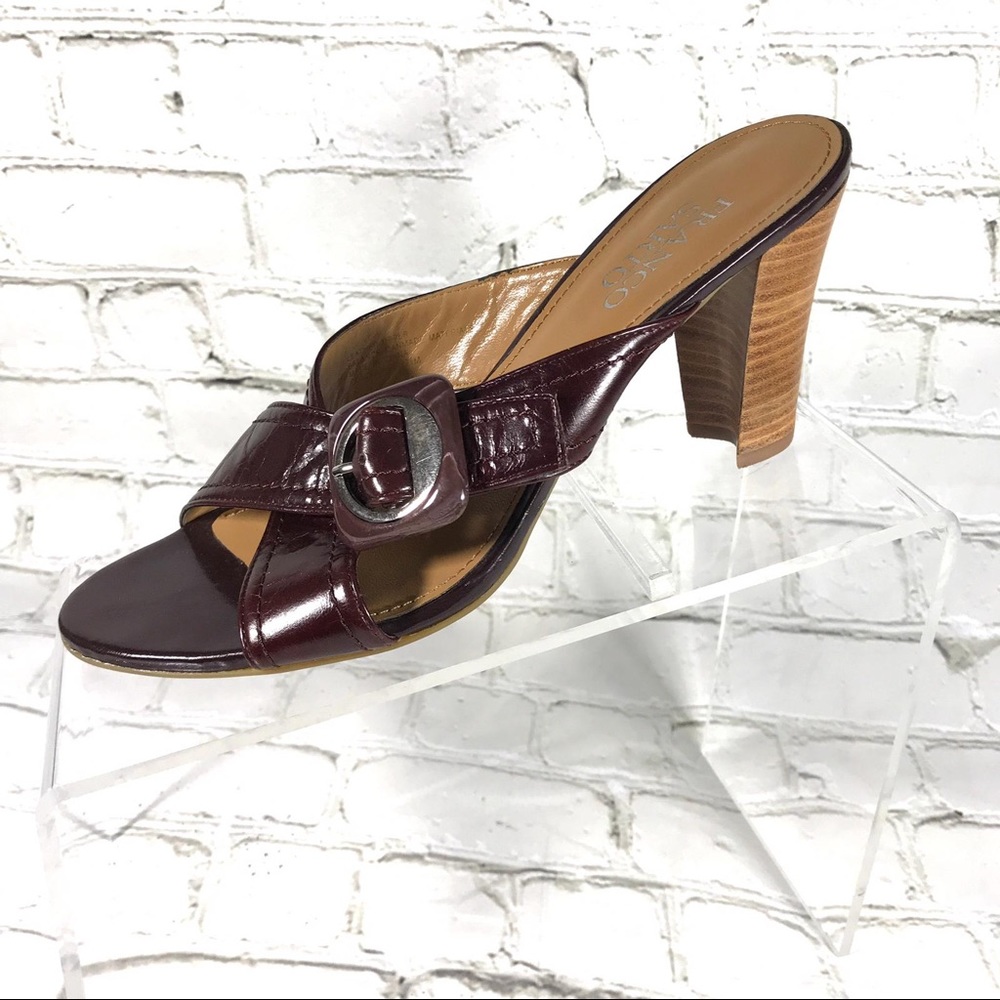 Franco Sarto cross straps heeled sandals sz 7.5